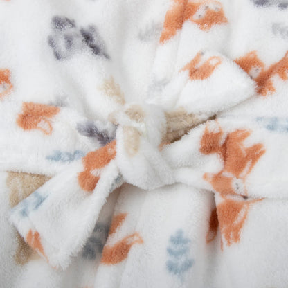 Baby and Infant Bath Robe with Hood and Baby Beach Cover Up for Boys and Girls 0-9 Months (Enchanted Evening)