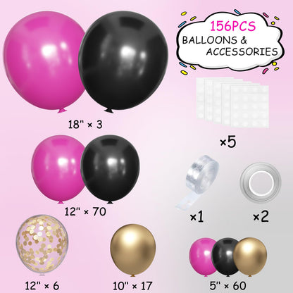 Boho Balloon Garland Arch Kit, 156Pcs Dusty Pink Pastel Brown Metallic Champagne Gold White Balloons for Wedding Baby Bridal Shower Engagement Anniversary Birthday Decorations