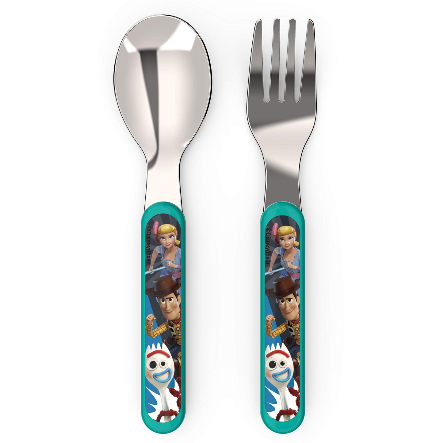 Zak Designs 5-Piece Dinnerware Set, Baby Shark - Durable Plastic & Stainless Steel - Includes Water Bottle, 8-Inch Plate, 6-Inch Bowl, Fork & Spoon - Suitable for Kids Ages 3+