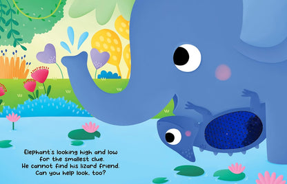 Chameleon's Colors - Children's Touch and Feel Storybook with 2-Way Sequins - Sensory Board Book