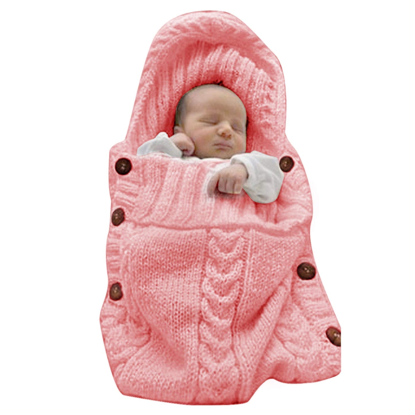 XMWEALTHY Newborn Baby Wrap Swaddle Blanket Knit Sleeping Bag Receiving Blankets Stroller Wrap for Baby(Dark Gray) (0-6 Month)