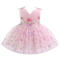 IDOPIP Toddler Baby Girls Shiny Butterfly Tutu Dress Princess Birthday Party Pageant Flower Girl Wedding V-Backless Dresses