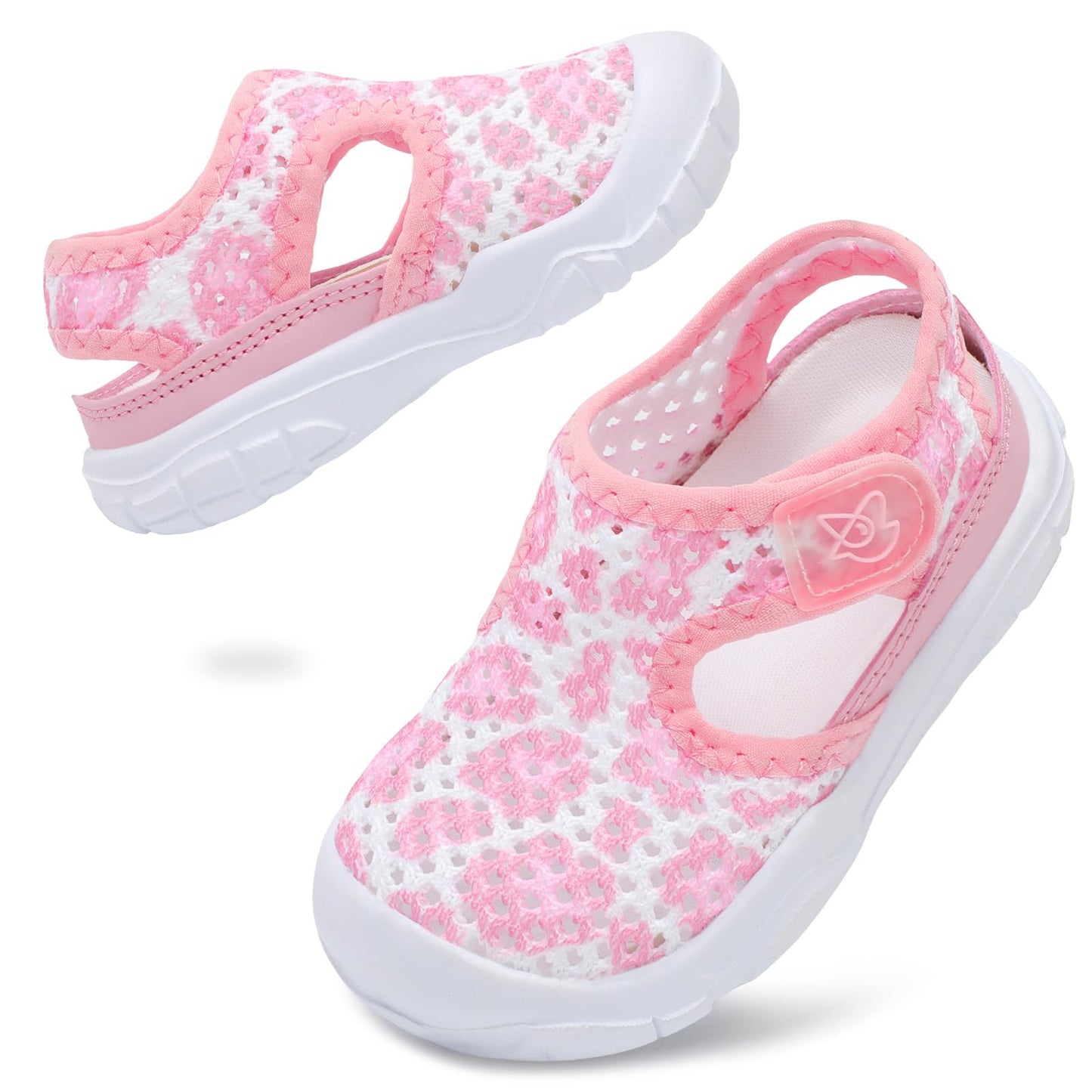 LeIsfIt Toddler Sandals Boys Girls Wide Sandals Kids Water Sandals Barefoot Water Shoes for Beach Swim Lightweight Closed Toe Summer Sandals