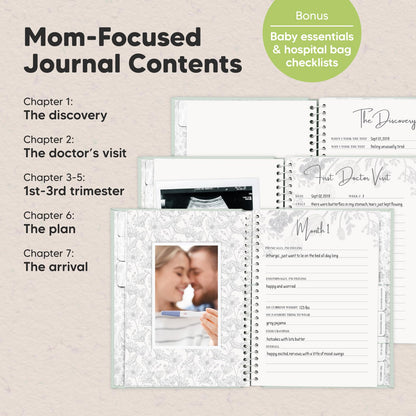 Pregnancy Journal, Pregnancy Announcements - 80 Pages Hard Cover Baby Books For Mom To Be Gift, Baby Memory Book Keepsake, Gender Reveal Gifts For New Moms, Mother's Day Gifts (Clay)