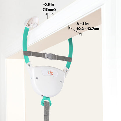 Bright Starts Bounce 'n Spring Deluxe Door Jumper for Baby with Adjustable Strap, 6 Months and Up, Max Weight 26 lbs