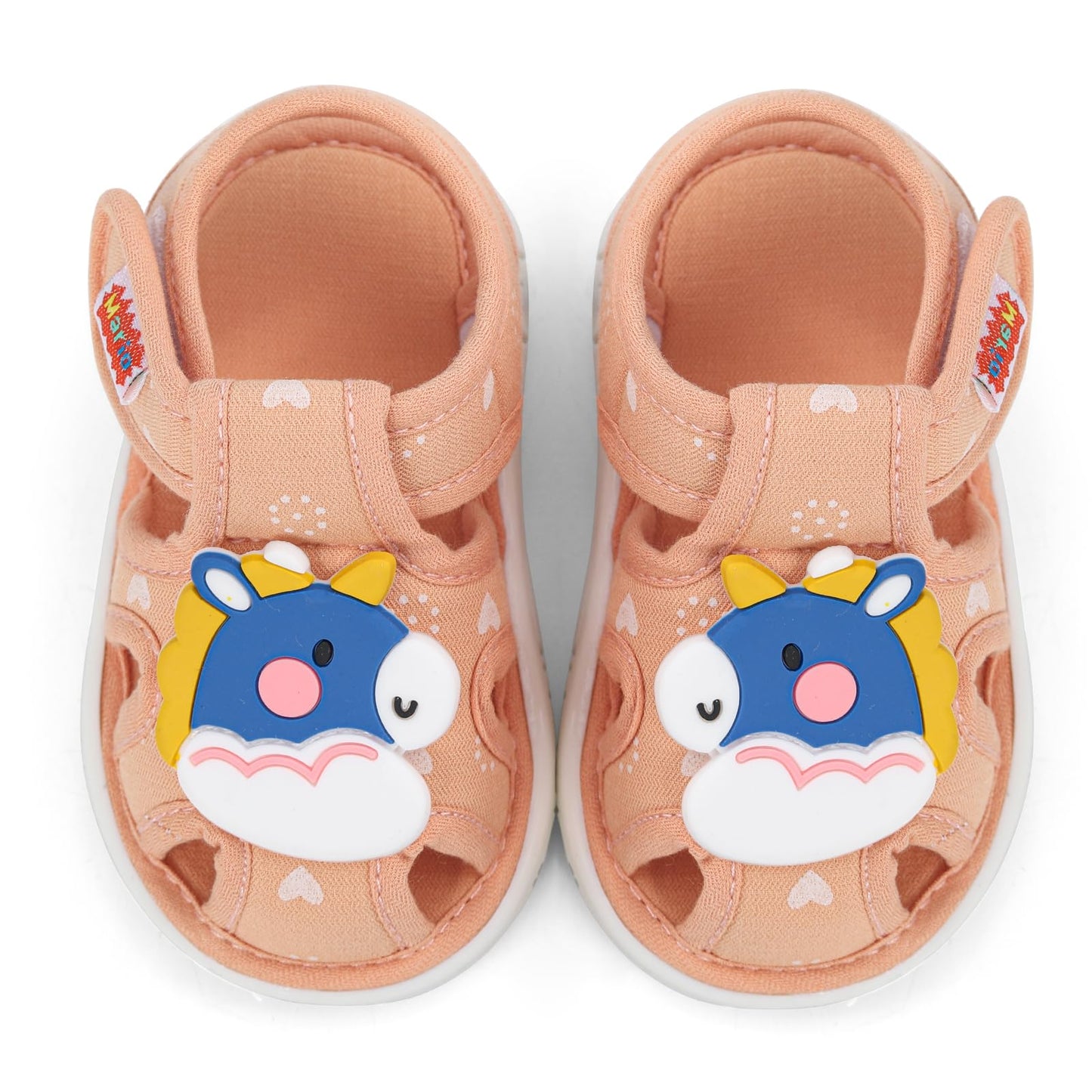 ESTAMICO Baby Boys Girls Sandals Cute Animal Summer Shoes Breathable Non Slip First Walker, 18-24 Months Toddler, Light Blue