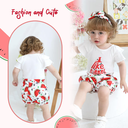 YOUNGER TREE Newborn Infant Baby Girl Clothes Romper Shorts Set Floral Summer Outfits Cute Baby Girl Clothing