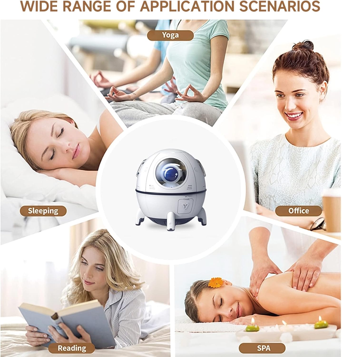 Humidifiers for Bedroom Kids Nursery,Mini Cool Mist humidifier,Baby Diffuser with Nightlight,Small Cute Ultrasonic Quiet Plant Humidifiers, Auto-Shut Off,for Home Office,BPA Free