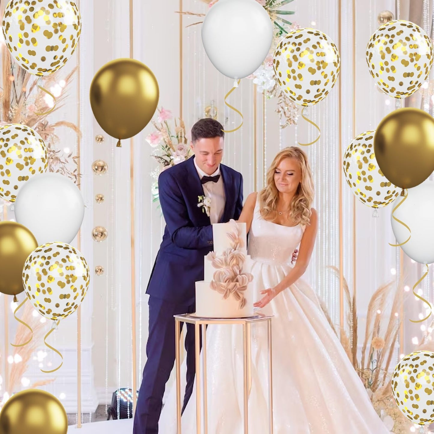 Beige Balloons, 60 PCS 12 Inch Cream Nude Sand White Clear Latex Birthday Balloons for Birthday Baby Shower Wedding Party Decorations