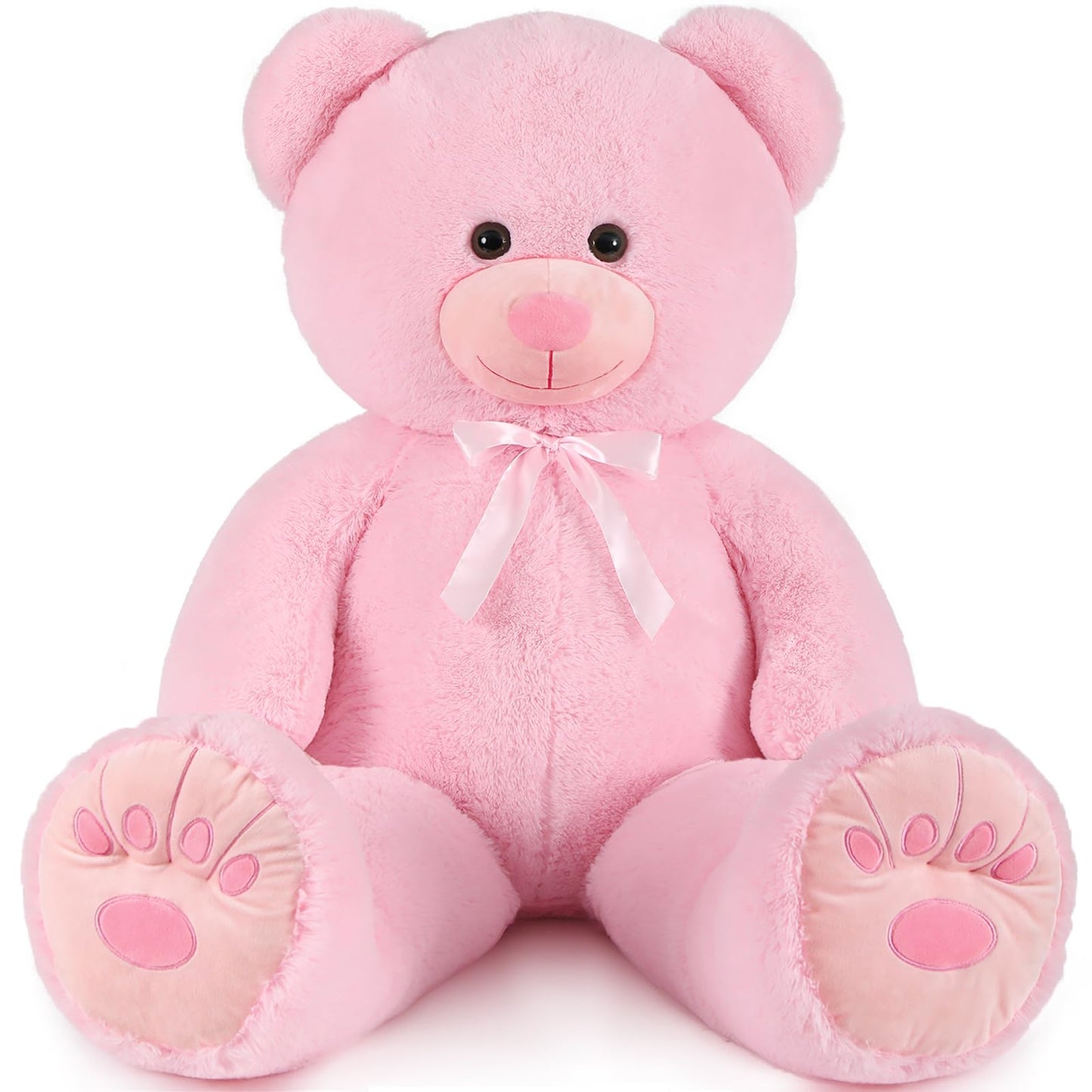 Muiteiur 49 inch Giant Teddy Bear Stuffed Animal, Big Bear Plush with Big Footprint, Great Gift for Party Decorations (Brown)