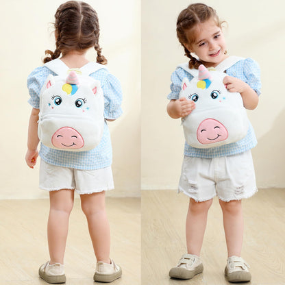 Toddler Backpack for Girls Boys School Small Backpacks Toddler Back Pack Stuffed Animal Backpack Kawaii Kids Mini School Bag Preschool Age 2-4 Unicorn