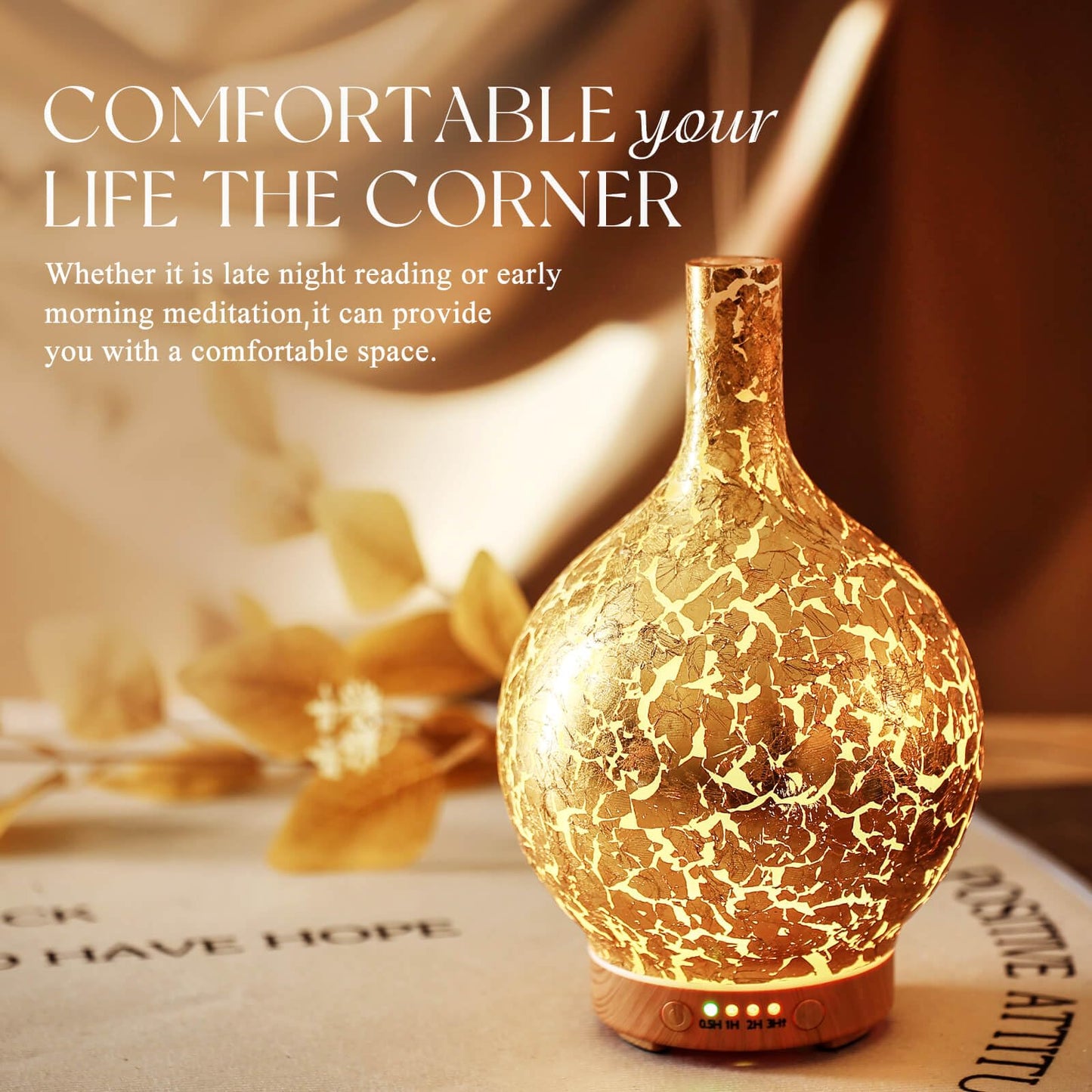 Porseme 3D Essential Oil Diffuser Cool Mist Humidifier Ultrasonic Aromatherapy Diffuser,150ml Last 6h,Auto Shut-Off,Air Refresh,Decoration for Home,Office,Yoga,Baby,Sleep