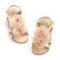Felix & Flora Toddler Girls Sandals Soft Rubber Flats Summer Baby Flower Girl Shoes.