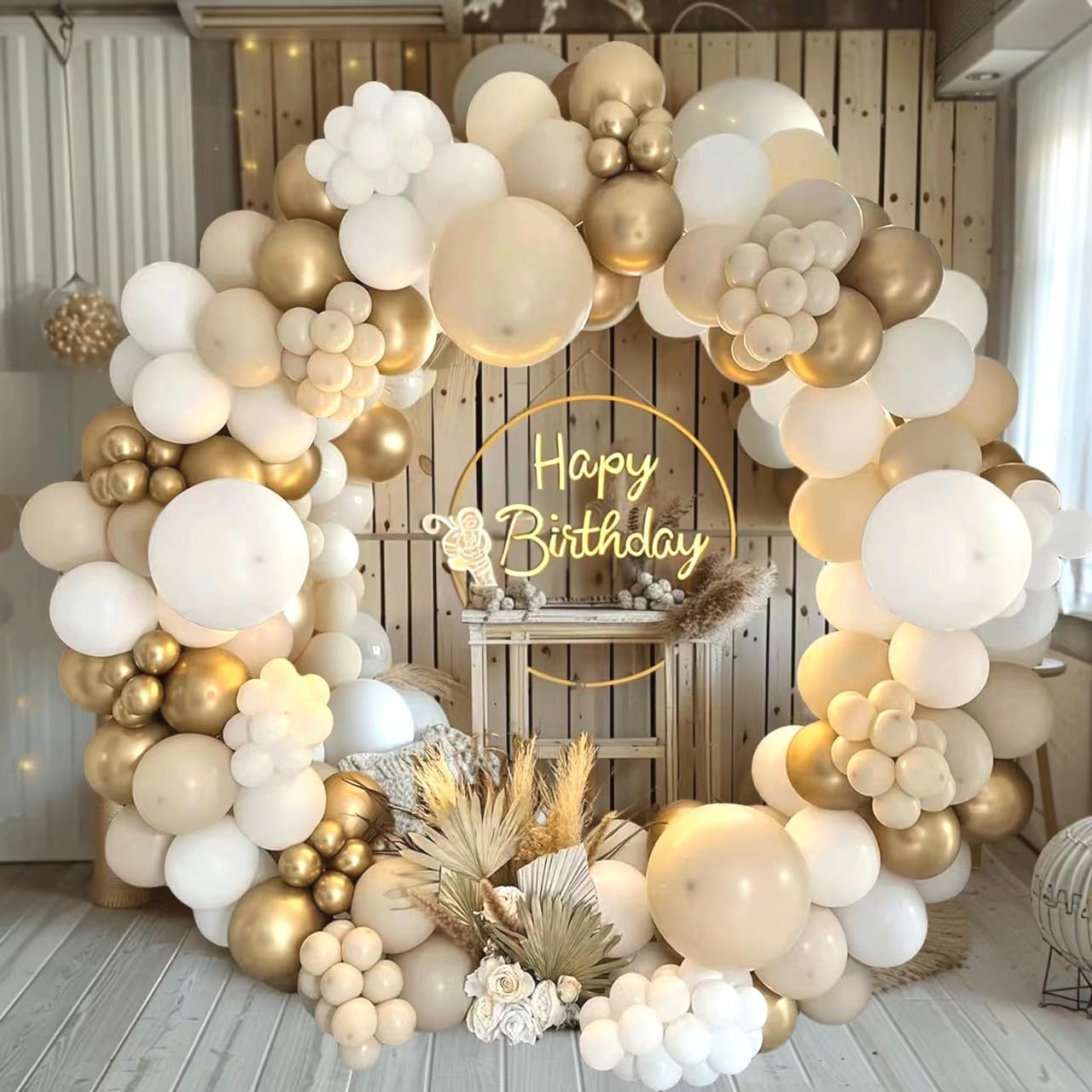 Dusty Green Blue Balloon Garland Arch Kit, Sage Green And Blue Balloon Arch Kit With Sand White Green Gold Balloons for Baby Shower Neutral Birthday Jungle Safari Wedding Birthday Party Decorations