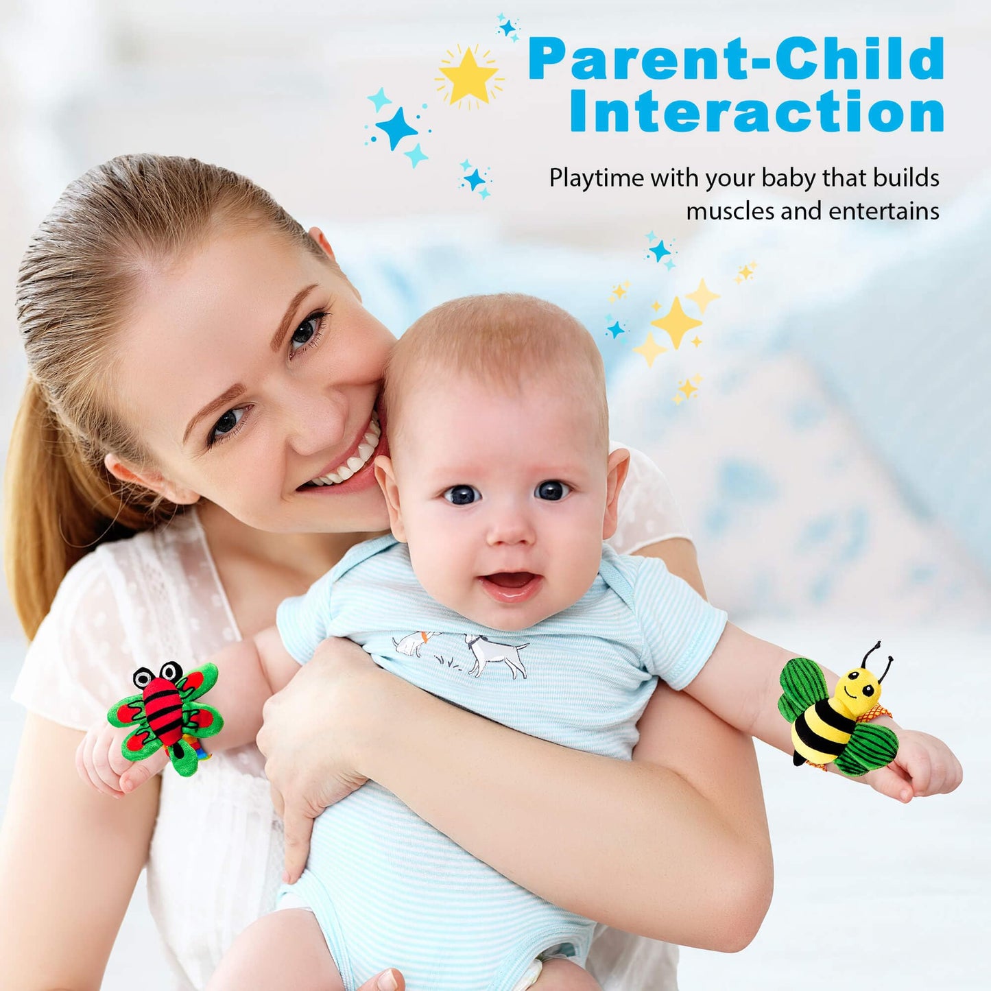 Baby Rattles 0-6 Months: Baby Toys Baby Essentials Rattles for Babies 6-12 Months Infant Toys 0-3 Months Newborn Toys Wrist Rattle Socks - Newborn Essentials Must Haves Gifts for Girl Boy