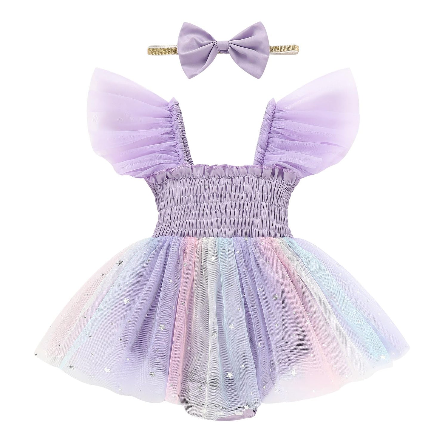 Baby Girl Clothes Infant Tulle Romper Ruffe Sleeveless Bodysuit Baby Girl Outfits Infant Girl Dress 0-18M