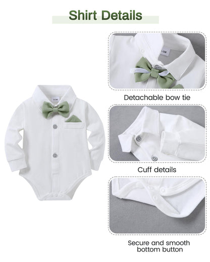 SANMIO Baby Boy Clothes 0-24M Baby Boy Suits 4pcs Baby Boys Baptism Easter Outfits Baby Christmas Clothes