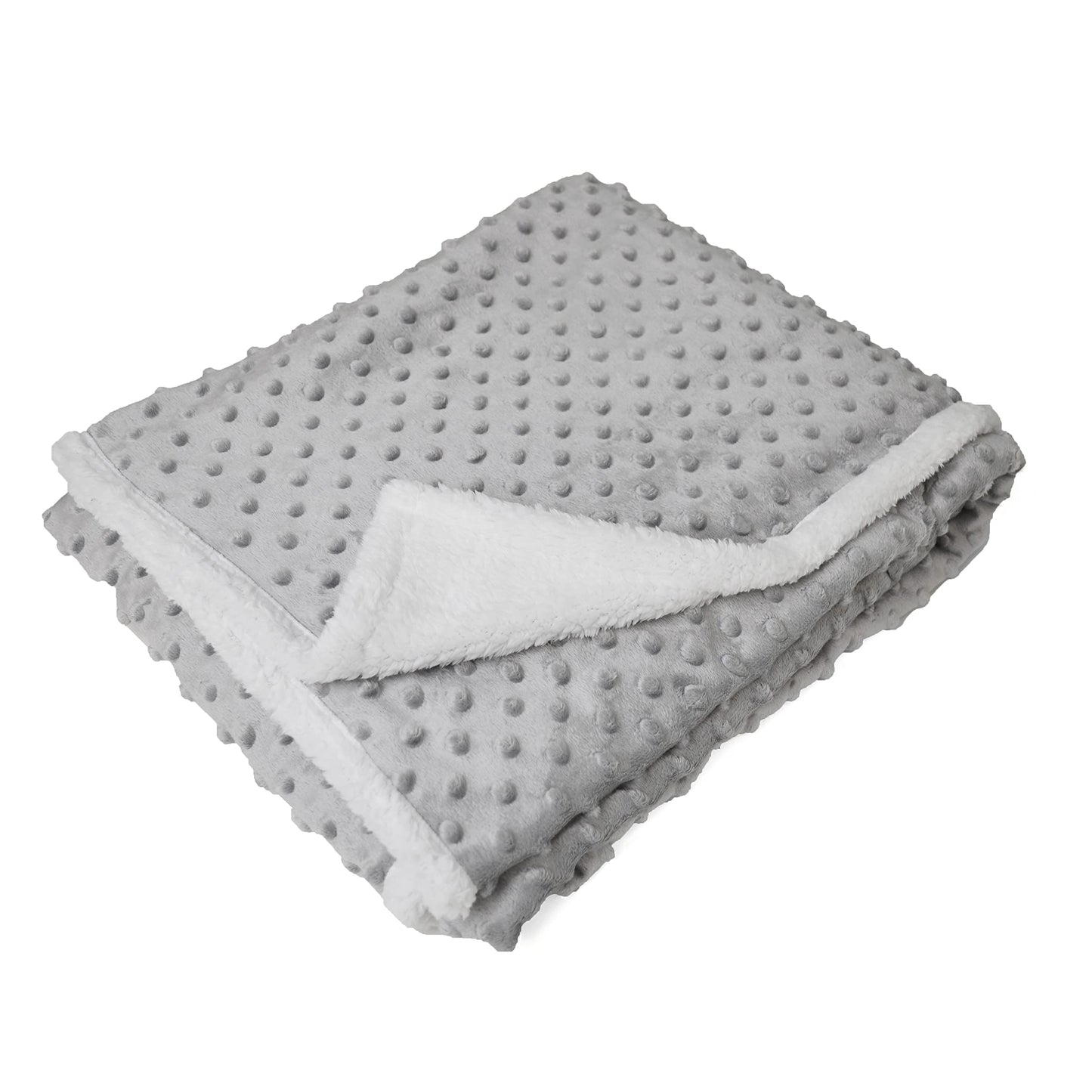 American Baby Company Heavenly Soft Chenille Sherpa Receiving Blanket, 3D Pink, 30" x 35", Warm and Cozy for Boys and Girls, Ideal for Baby Carrier, Stroller, and Travel