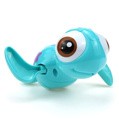DUCKBOXX XX Wind-up Swimming Sea Turtles Bath Toy, No Battery Mold-Free Anti-Rust Interactive Montessori Toy for Kids 18M+ (Blue)