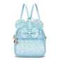 KL928 Girls Bowknot Polka Dot Cute Mini Backpack Small Daypacks Convertible Shoulder Bag Purse for Women