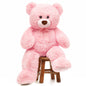 51 inch Big Teddy Bear Cute Giant Stuffed Animals Soft Plush Toy for Girlfriend Kids for Birthday Christmas Valentine's Day