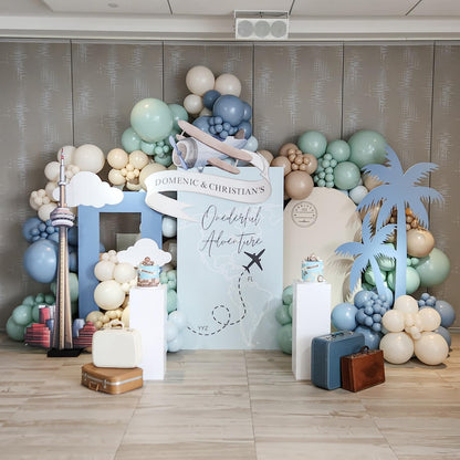 White Sand Gold Balloons Set, 12 Inch Double Stuffed Blush Beige Boho Party Balloons with Metallic Chrome Gold Neutral Cream Nude Latex Balloon for Birthday Baby Bridal Shower Wedding Party Decoration