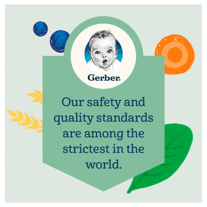 Gerber Baby Food Toddler Apple Pear Peach, 3.5 Oz Pouch