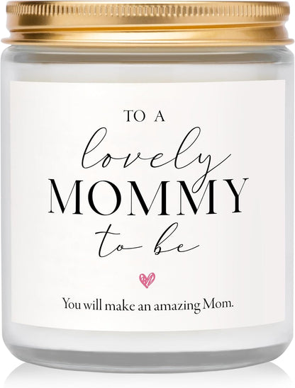 First Mothers Day Gifts, Mom to Be Gift, Pregnancy Gifts for Expecting Moms - Lavender Scented Candle, Lovely New Mom Gift, Best Present for Expectant Moms