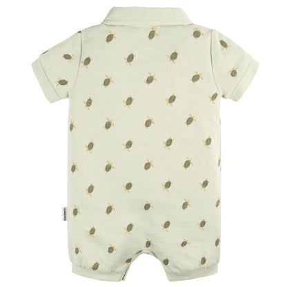 Gerber Baby Boys' Cotton Polo Romper