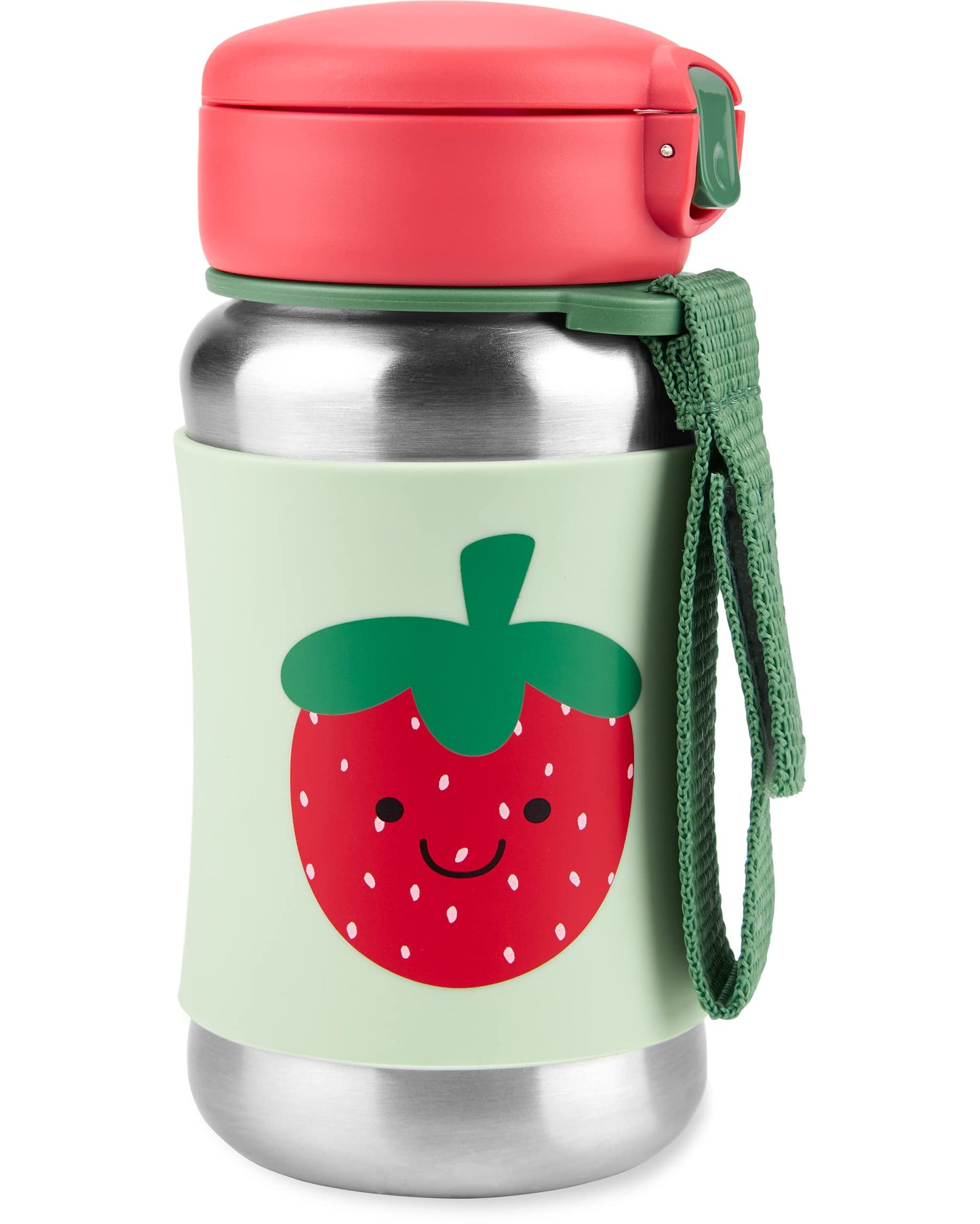 Skip Hop Toddler Sippy Cup with Straw, Sparks Stainless Steel Straw Bottle, Ice Cream