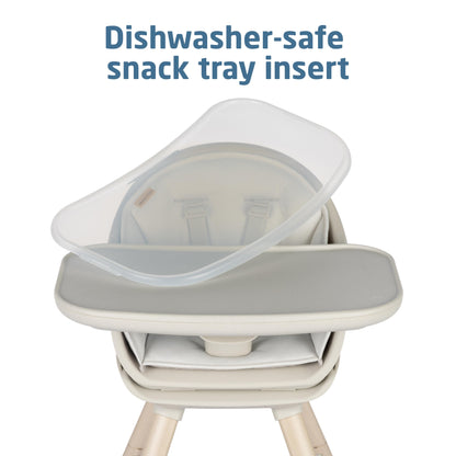 Maxi-Cosi Moa 8-in-1 High Chairs for Babies and Toddlers, Machine Washable Infant High Chair, Compact, Convertible High Chair Lightweight Design, Classic Slate
