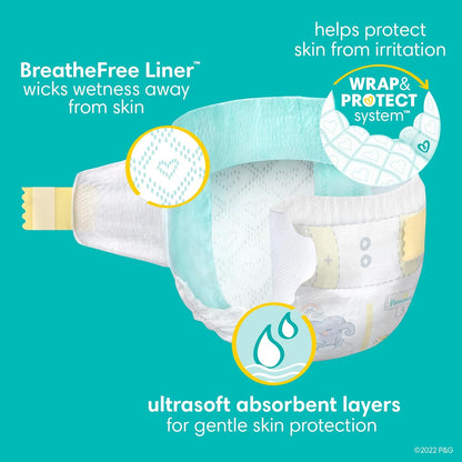 Pampers Baby Diapers - Swaddlers - Size 1, 198 Count, Ultra Absorbent Disposable Infant Diaper