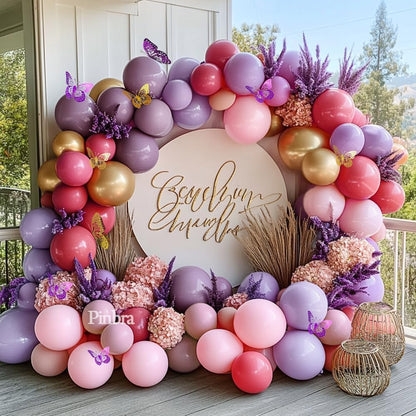 Dusty Pink Brown Balloon Garland Nude Tan Pink Rose Gold Metallic Double Stuffed Dusty Rose Mauve Blush Beige Balloon Arch Kit for Baby Shower Birthday Bridal Wedding Party Decoration