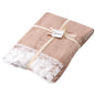 Booulfi Knit White Baby Blankets Neutral,Crib Stroller Newborn Blankets for Boys Girls,Cotton Lace Crochet Winter Blanket Nursery Blanket New Baby Essentials, 38X39
