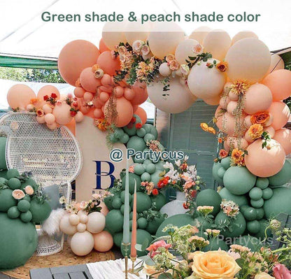 Pink Blue Green Balloon Garland Double Stuffed Dusty Light Green Baby Blue Blush Mauve Latex Pastel Balloon Arch Kit for Boho Baby Shower Gender Reveal Bear Birthday Floral Party Decoration
