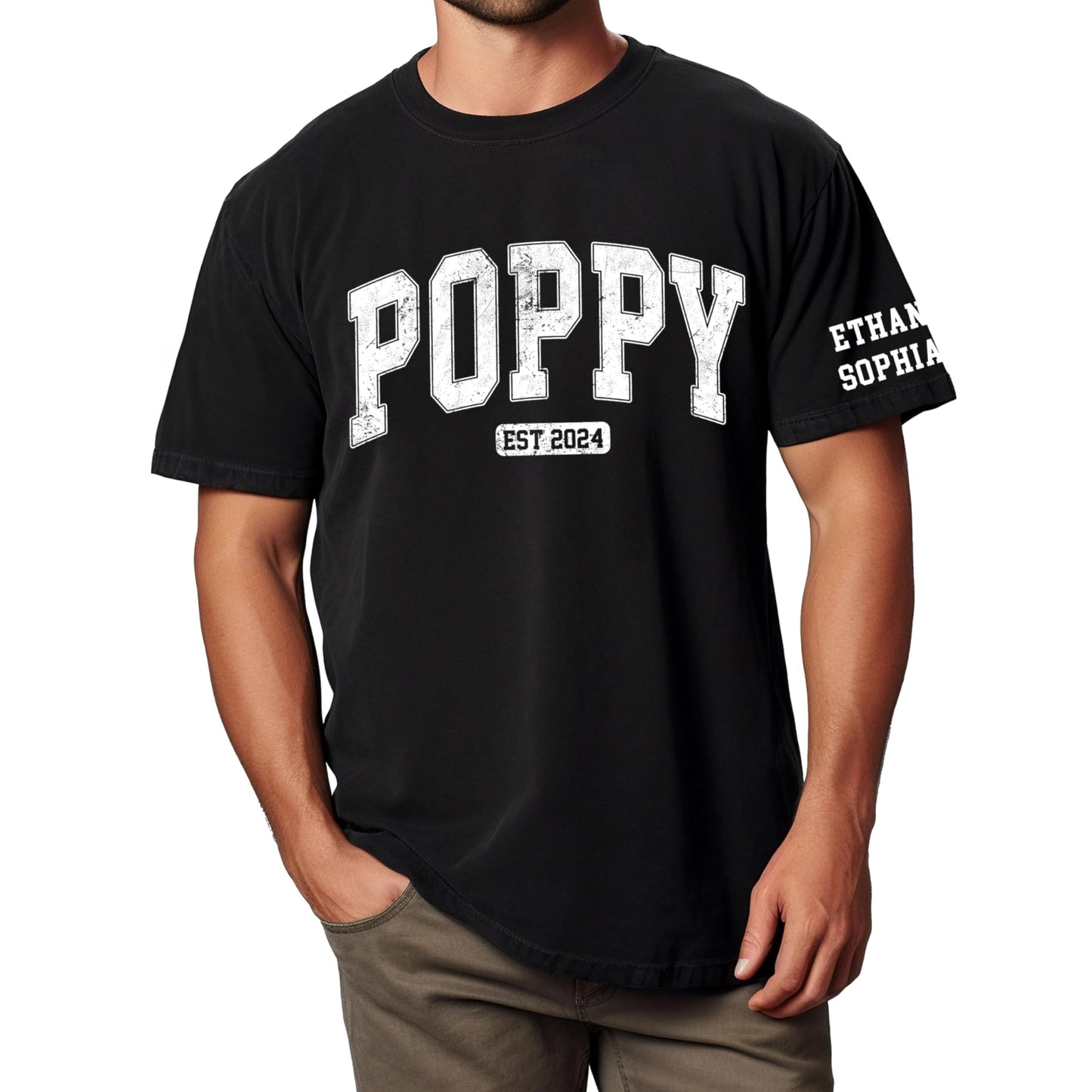 Personalized Custom Grandpa Shirt, Fathers Day Shirt Gifts for Grandpa, Gifts for Dad