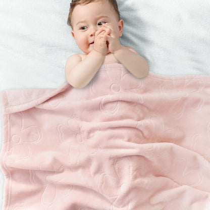 BORITAR Woodland Animal Baby Blanket for Boys Girls Ultra Soft Fleece Warm and Lightweight Blankets for Infant Toddler Newborn, 30x40 Inch, Sage Green