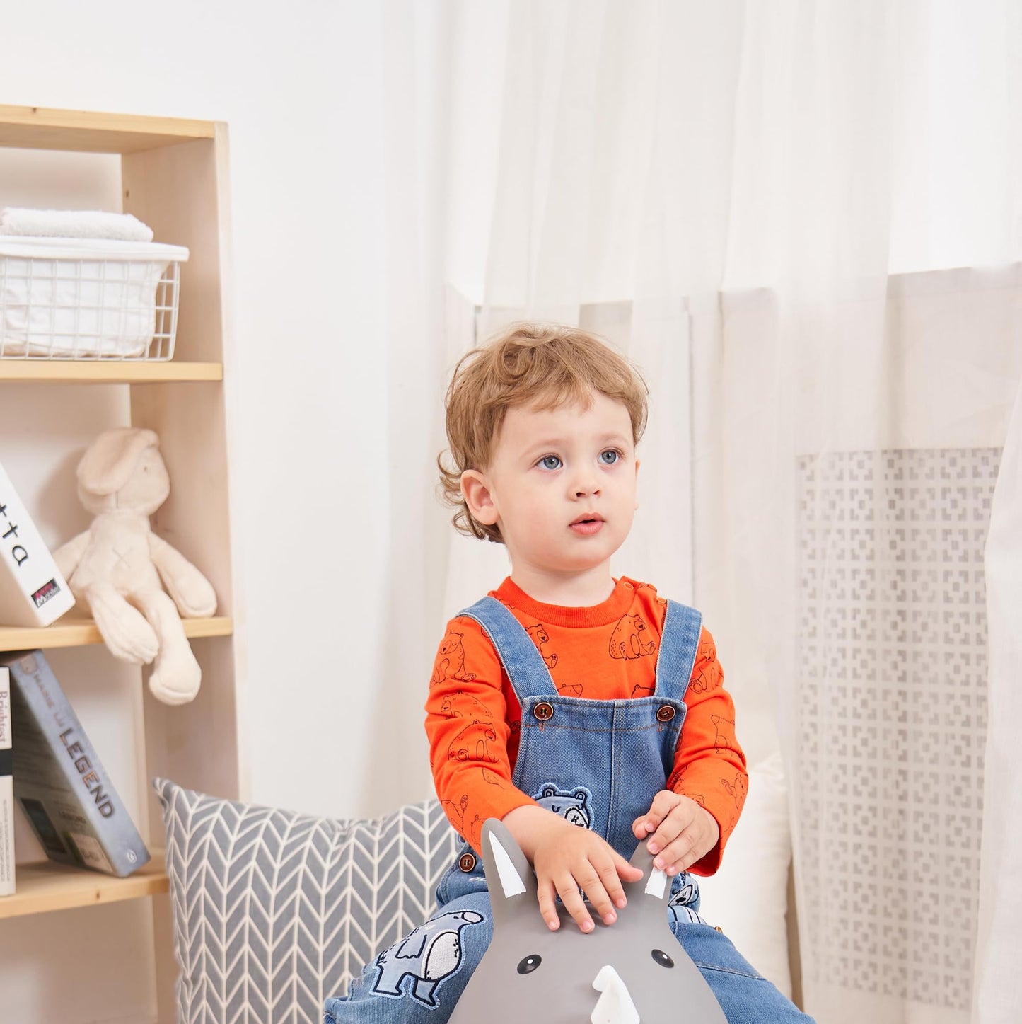 Cute Baby Boy Clothes Suit Toddler Boys' Striped long Sleeve T-Shirt+Denim Overalls Jumpsuit Pants Outfits Sets
