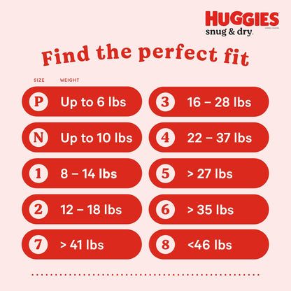 Huggies Size 1 Diapers, Snug & Dry Newborn Diapers, Size 1 (8-14 lbs), 38 Count, Packaging May Vary