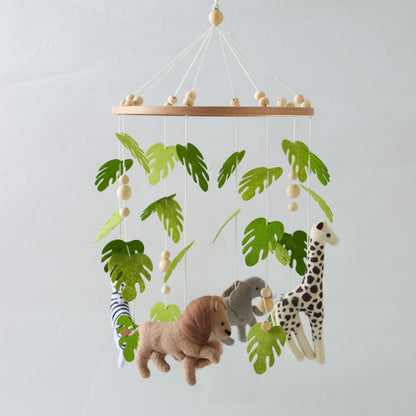 EERKEOD Baby Crib Mobile Bear Nursery Mobile for Boys Girls Teddy Velvet Mobile Nursery Decor for Infant Bedroom Hanging Baby Mobile for Bassinet Newborn Baby Gift（Brown Bear）