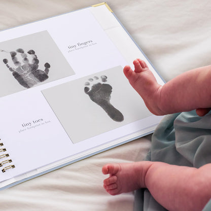 Keepsake Baby Memory Book for Boys and Girls – Timeless First 5 Year Baby Book – Neutral Journal Scrapbook or Photo Album - Record a Milestone for Every Event from Birth to Age 5
