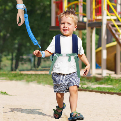Accmor Toddler Leash Backpack, Children Safety Walking Harness Cute Excavator Bag with Anti Lost Wrist Link, Kids Travel Essential Mini Rucksack Back Pack with Strap Tether for Baby Boys