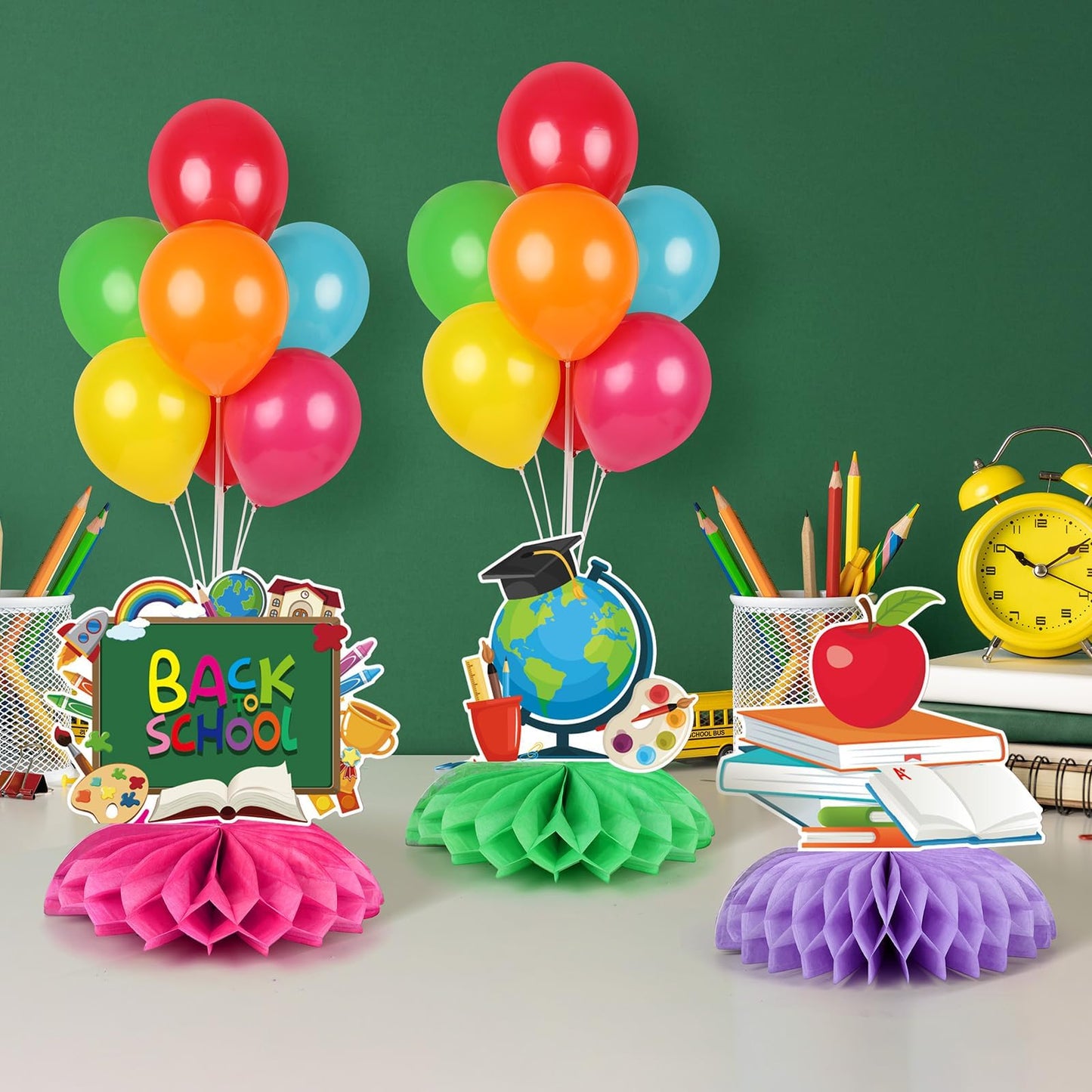 4 Sets Balloon Stand Kit for Table Bear Baby Shower Tables Centerpieces with Balloon Boy Baby Shower Decorations for Bear Theme Gender Reveal Birthday Party Table Decorations Supplies (Brown Bear, 4)