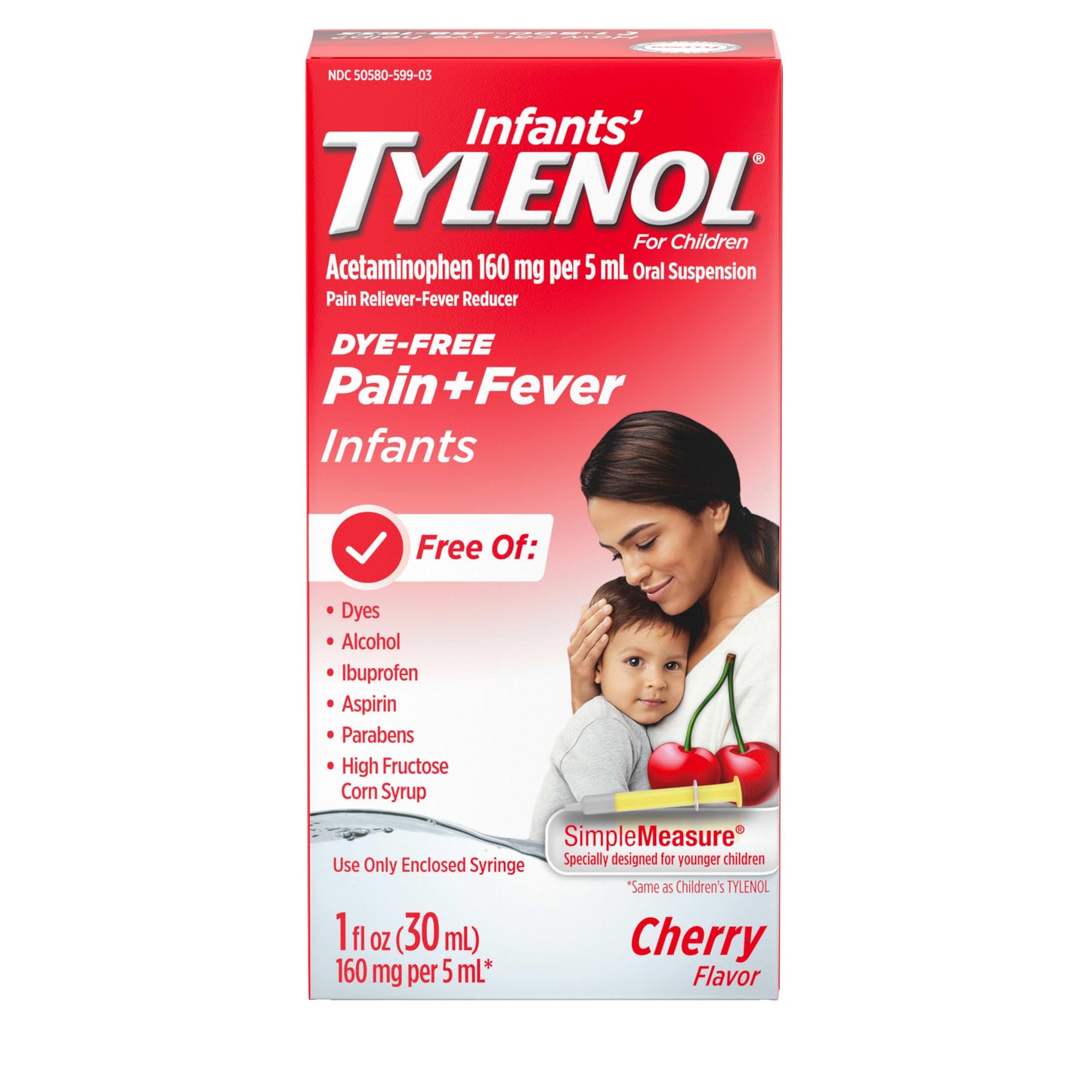 Infants' TYLENOL Oral Suspension, Grape, 2 Fl. Oz