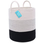 OrganiHaus Large Blanket Basket for Living Room 20x13, Rainbow Rope Basket for Classroom Organization, Toy Storage Basket, Woven Kids Laundry Basket, Baby Toy Box, Cute Storage Basket, Nursery Hamper