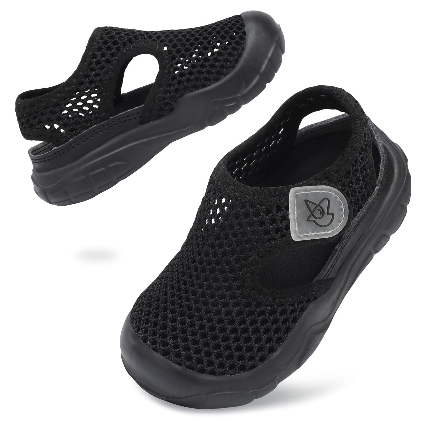 LeIsfIt Toddler Sandals Boys Girls Wide Sandals Kids Water Sandals Barefoot Water Shoes for Beach Swim Lightweight Closed Toe Summer Sandals