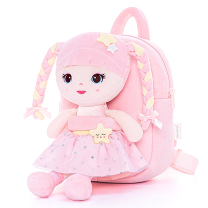 Lazada Girls Backpack with Doll Toddler Toys Baby Girls Gifts Rag Dolls 9.5“