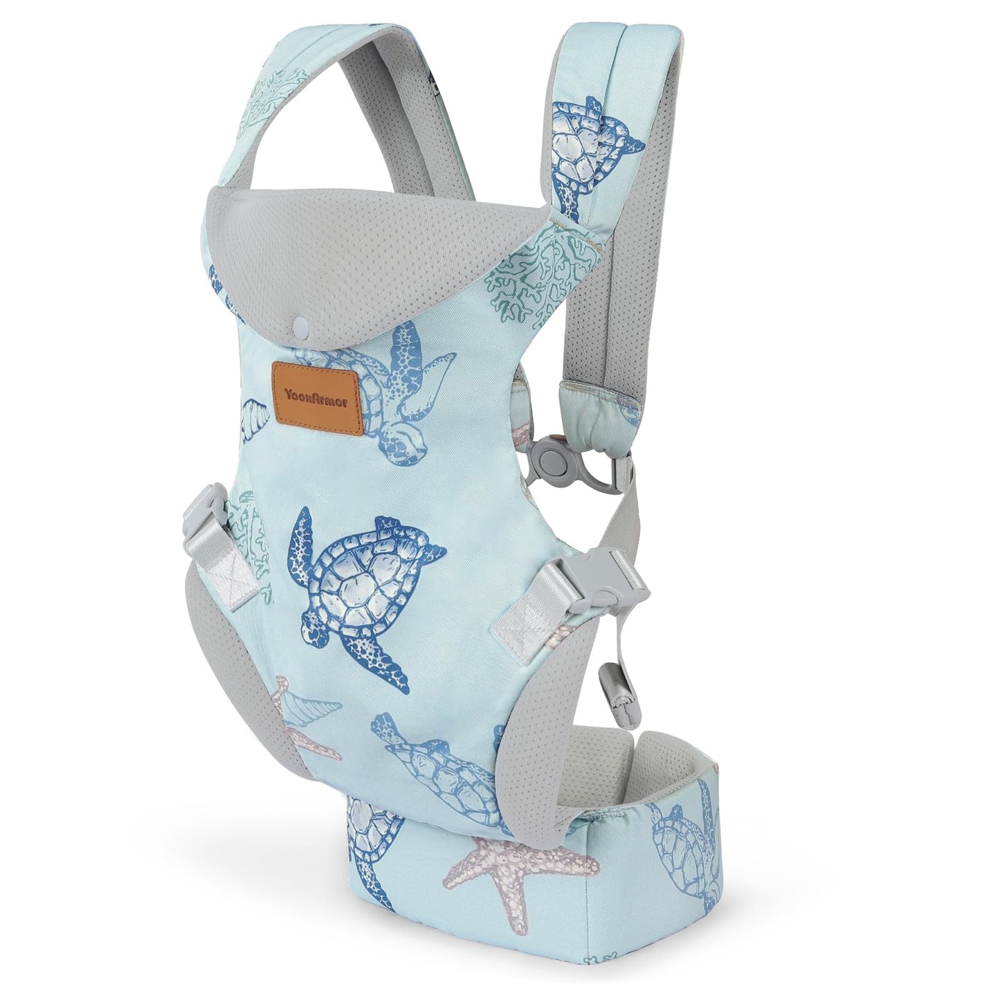 Baby Carrier Newborn to Toddler, Ergonomic Adjustable Toddler Carriers for 7-66 Lbs, Cozy Lightweight Infant Carrier with Neck Support, Baby Holder Carrier with Lumbar Support for Mom Dad