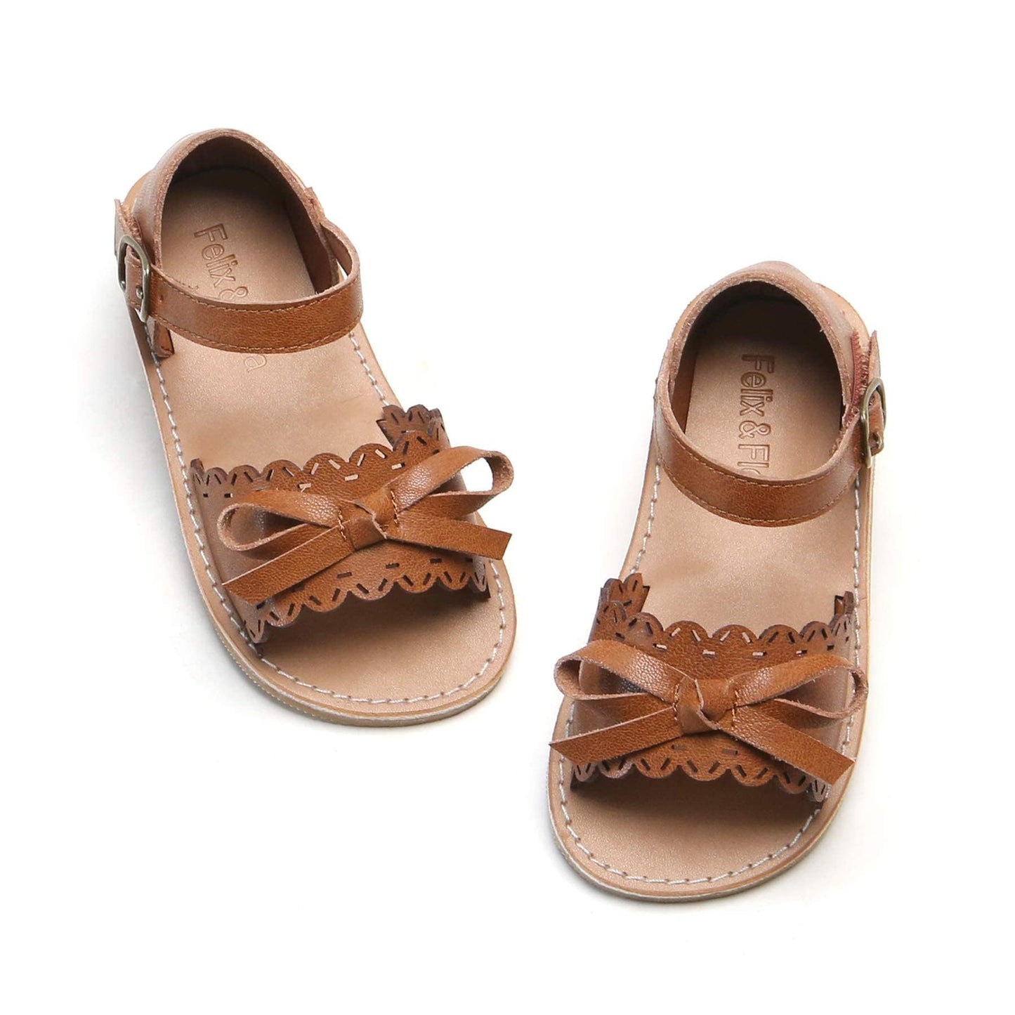 Felix & Flora Toddler Girl Sandals - Little Girl Easter Summer Dress Shoes Lightweight Open Toe Beach Holiday.