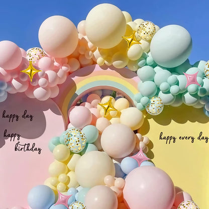 Black And White Balloon Arch Kit, Double Stuffed White And Black Balloons Garland Pearl White Sand Black Latex Balloons Different Size for Wedding Coquette Birthday Party Decorations